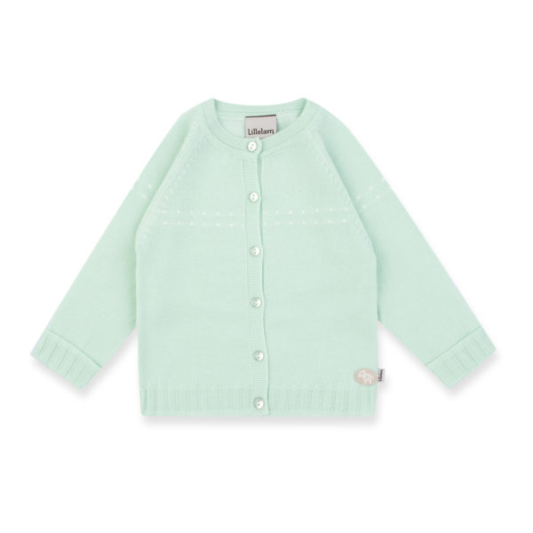Lillelam_Jakke tynn classic_mint - Cardigan thin classic_mint 1