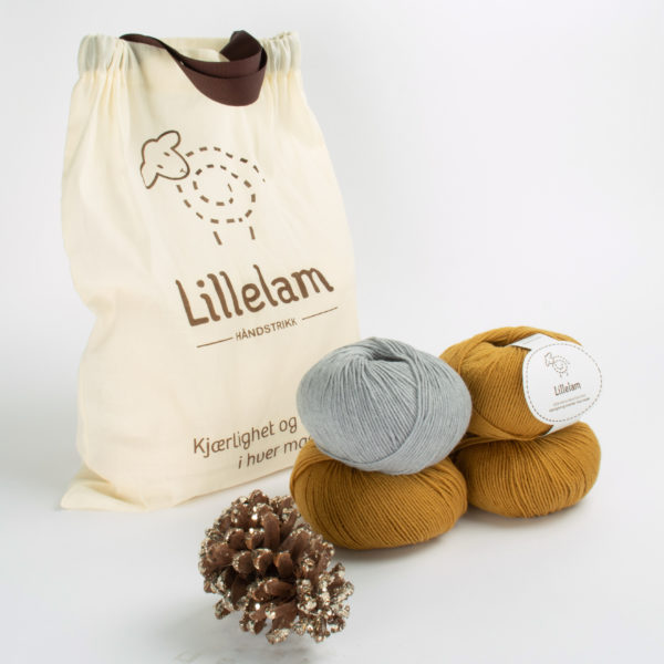 Lillelam_Strikkepakke_oker